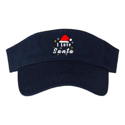 I Love Santa | Merry Christmas Valucap Bio-Washed Visor