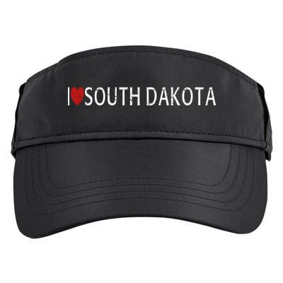 I Love South Dakota Adult Drive Performance Visor