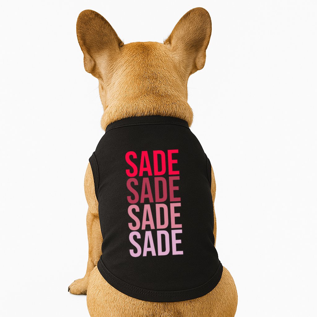 I Love Sade First Name Sade Doggie Tank