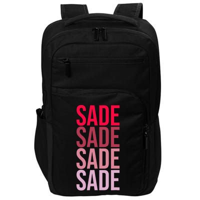 I Love Sade First Name Sade Impact Tech Backpack