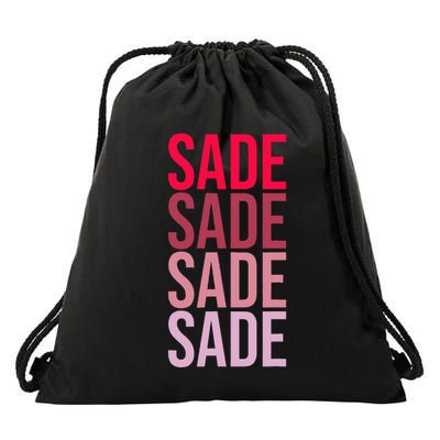 I Love Sade First Name Sade Drawstring Bag