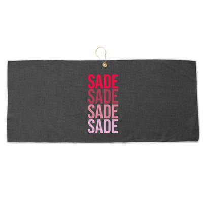 I Love Sade First Name Sade Large Microfiber Waffle Golf Towel