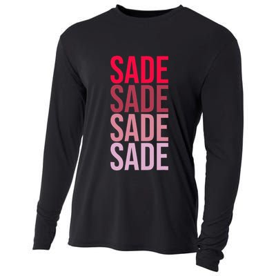 I Love Sade First Name Sade Cooling Performance Long Sleeve Crew