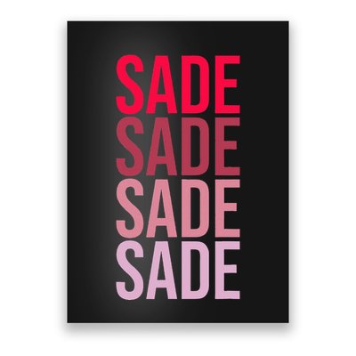 I Love Sade First Name Sade Poster