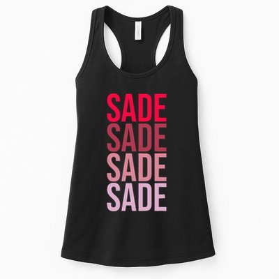 I Love Sade First Name Sade Womens Tank Top