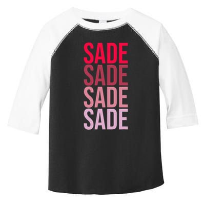 I Love Sade First Name Sade Toddler Fine Jersey T-Shirt