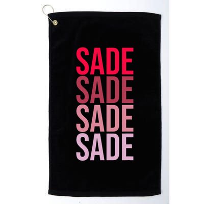 I Love Sade First Name Sade Golf Towel
