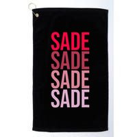 I Love Sade First Name Sade Golf Towel