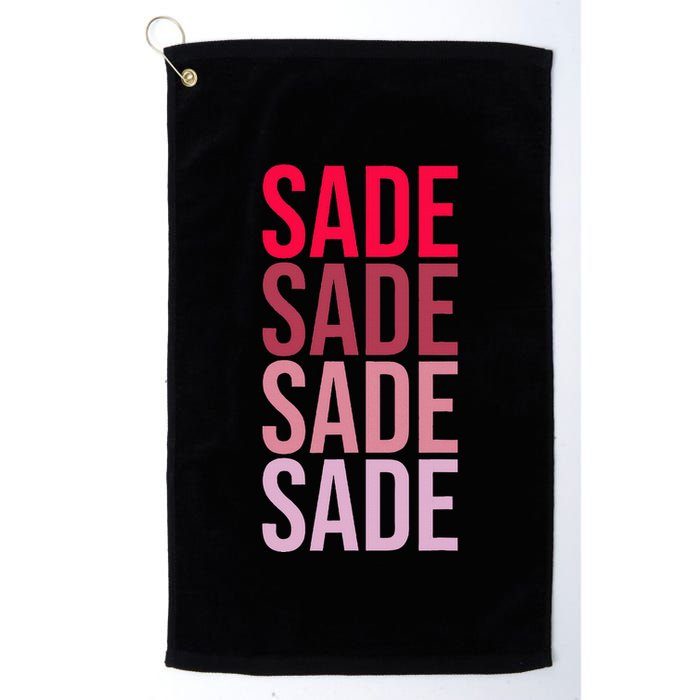 I Love Sade First Name Sade Golf Towel