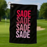 I Love Sade First Name Sade Golf Towel