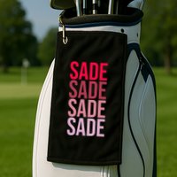 I Love Sade First Name Sade Golf Towel