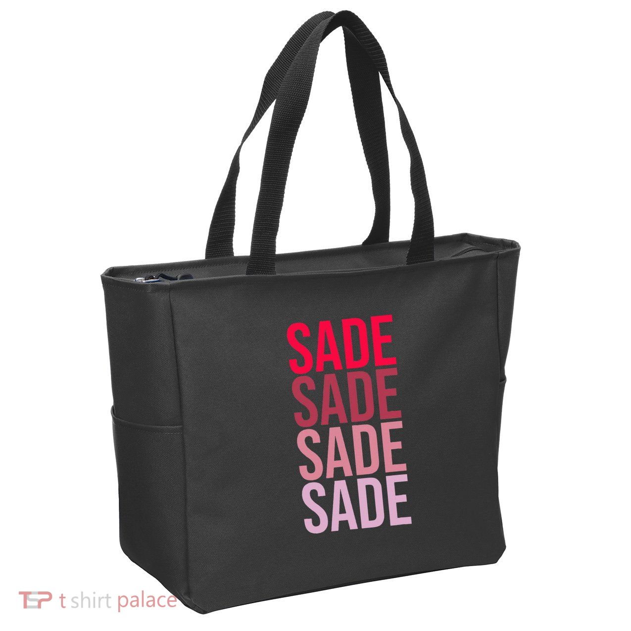 I Love Sade First Name Sade Zip Tote Bag