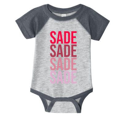 I Love Sade First Name Sade Infant Baby Jersey Bodysuit