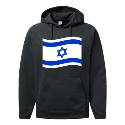 Israel Love Stand With Israel Performance Fleece Hoodie