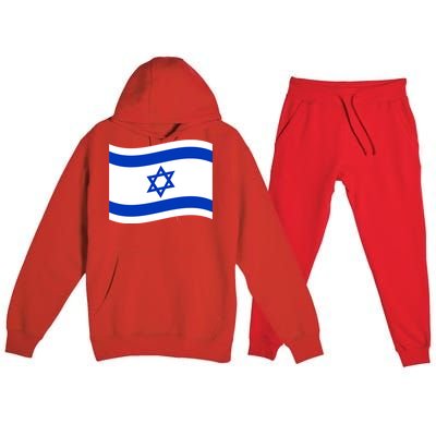 Israel Love Stand With Israel Premium Hooded Sweatsuit Set