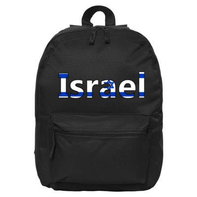 Israel Love Stand With Israel 16 in Basic Backpack