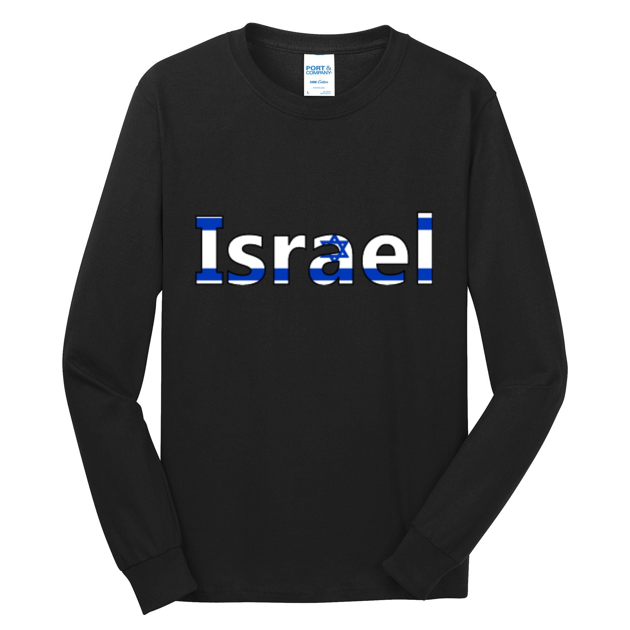 Israel Love Stand With Israel Tall Long Sleeve T-Shirt