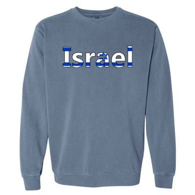 Israel Love Stand With Israel Garment-Dyed Sweatshirt