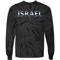 Israel Love Stand With Israel Tie-Dye Long Sleeve Shirt