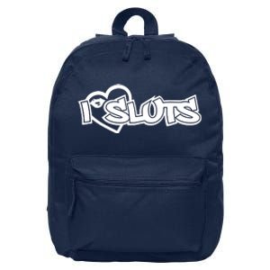 I Love Sluts 16 in Basic Backpack