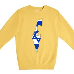 Israel Love Stand With Israel Premium Crewneck Sweatshirt