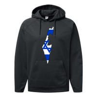 Israel Love Stand With Israel Performance Fleece Hoodie