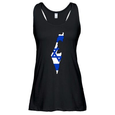 Israel Love Stand With Israel Ladies Essential Flowy Tank