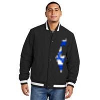 Israel Love Stand With Israel Insulated Varsity Jacket