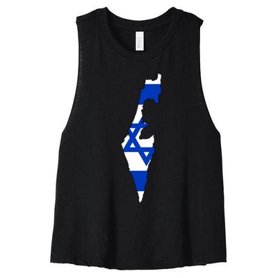 Israel Love Stand With Israel Women's Racerback Cropped Tank