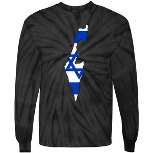 Israel Love Stand With Israel Tie-Dye Long Sleeve Shirt