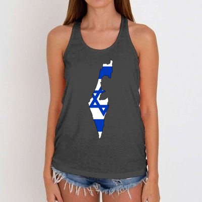 Israel Love Stand With Israel Women's Knotted Racerback Tank