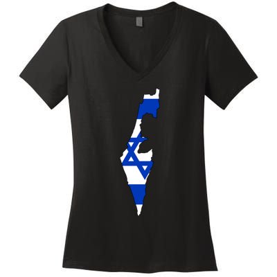 Israel Love Stand With Israel Women's V-Neck T-Shirt