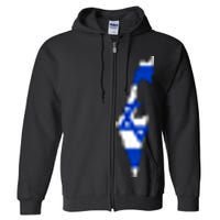 Israel Love Stand With Israel Full Zip Hoodie