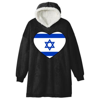 Israel Love Stand With Israel Hooded Wearable Blanket