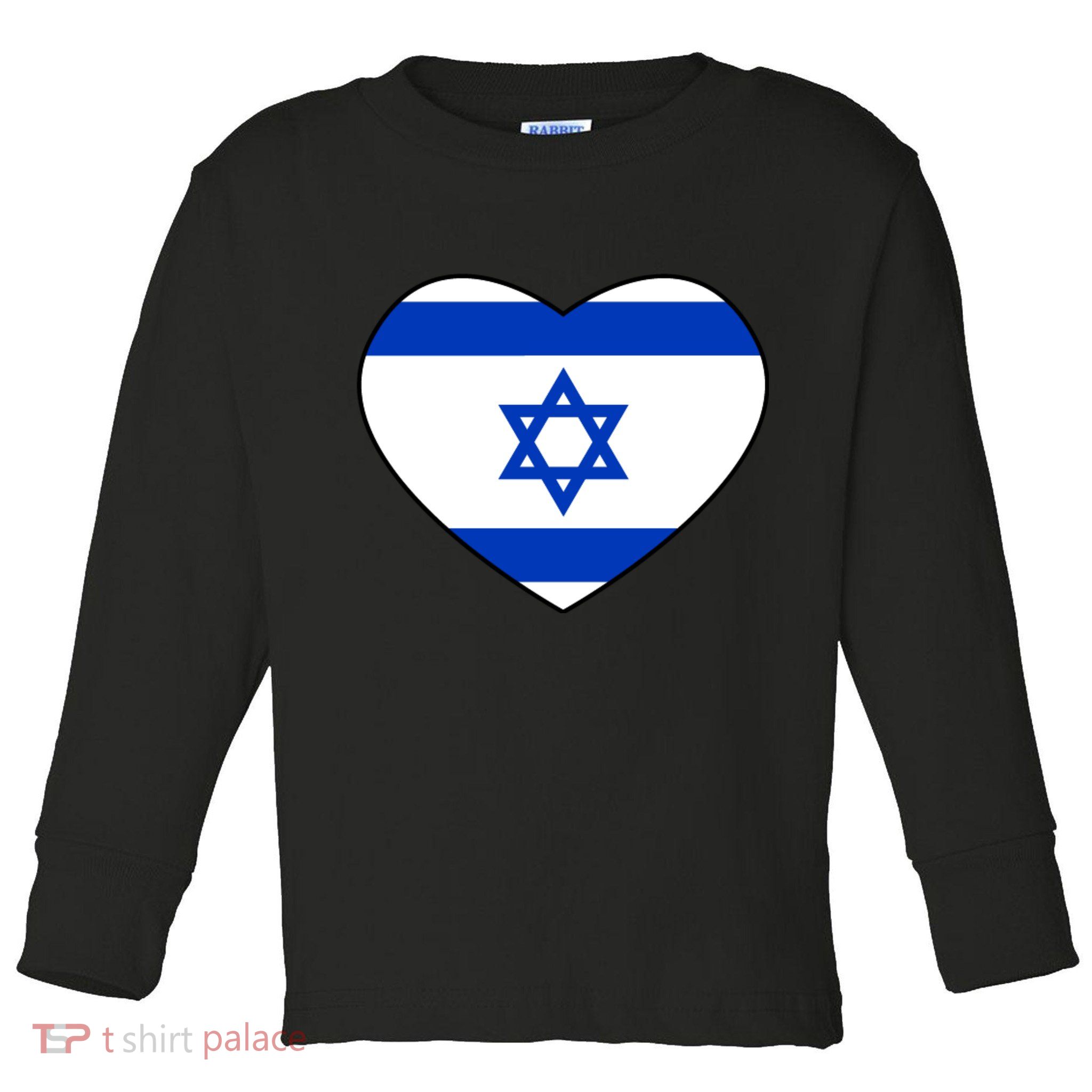 Israel Love Stand With Israel Toddler Long Sleeve Shirt