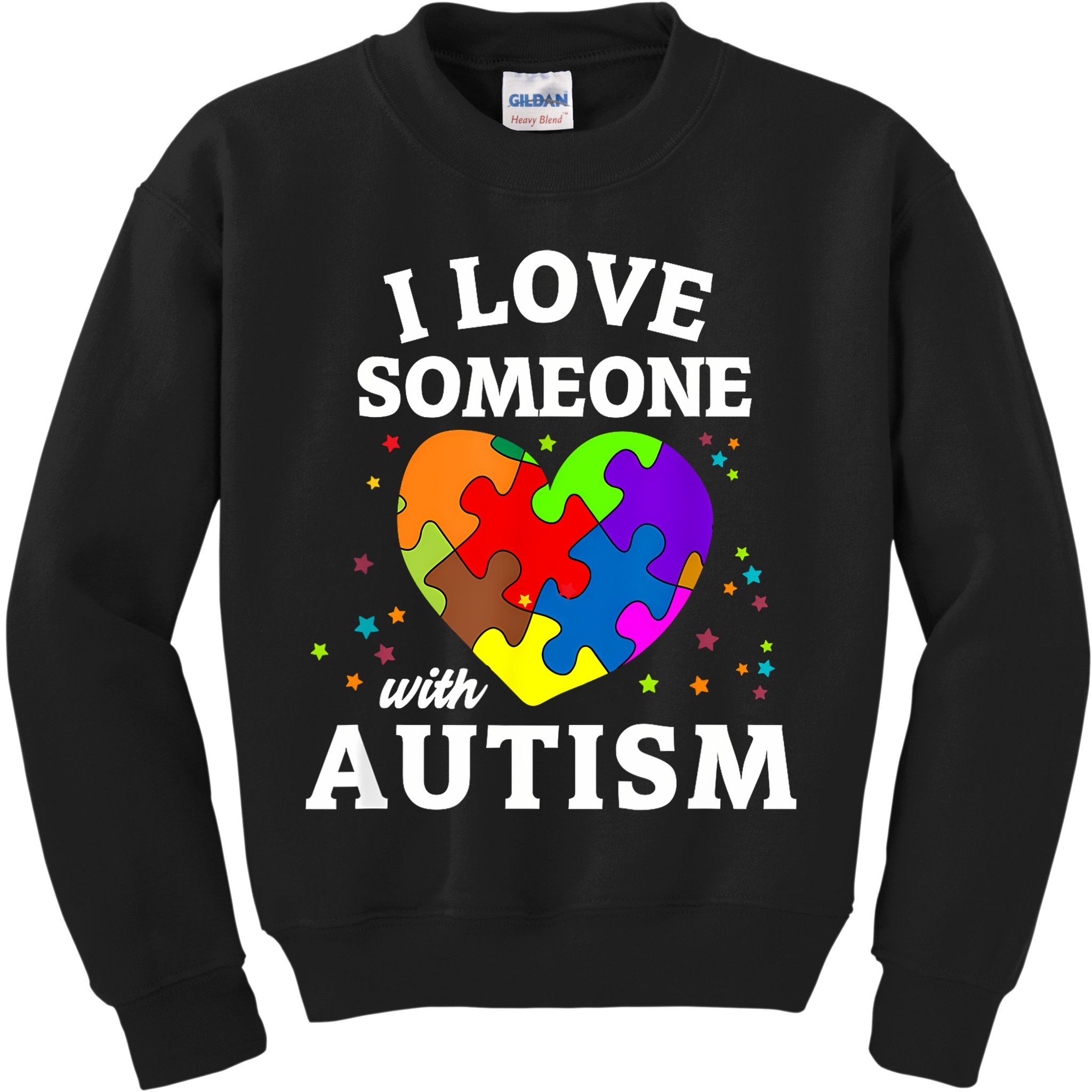 I Love Someone With Autism Love Someone Kids Sweatshirt