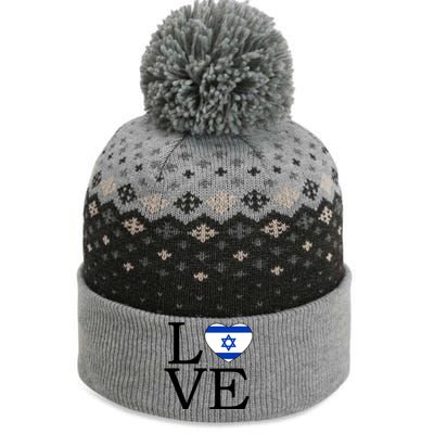 Israel Love Stand With Israel The Baniff Cuffed Pom Beanie