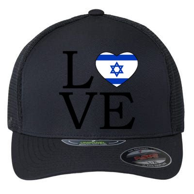 Israel Love Stand With Israel Flexfit Unipanel Trucker Cap