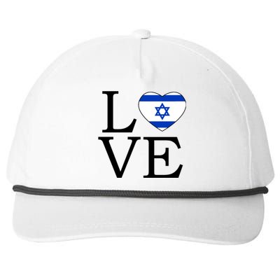 Israel Love Stand With Israel Snapback Five-Panel Rope Hat