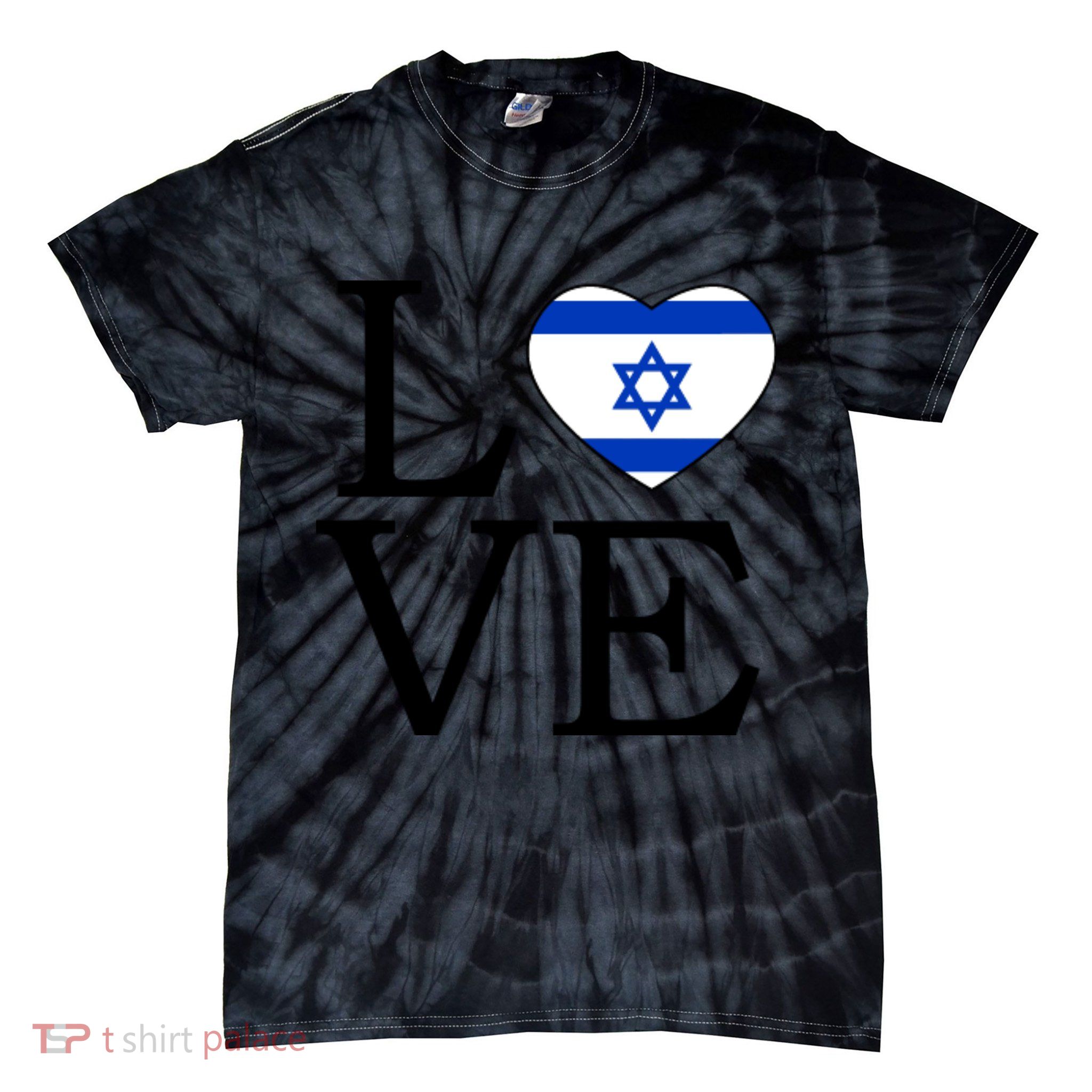 Israel Love Stand With Israel Tie-Dye T-Shirt