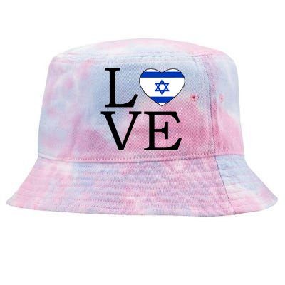 Israel Love Stand With Israel Tie-Dyed Bucket Hat