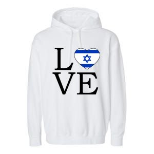 Israel Love Stand With Israel Garment-Dyed Fleece Hoodie