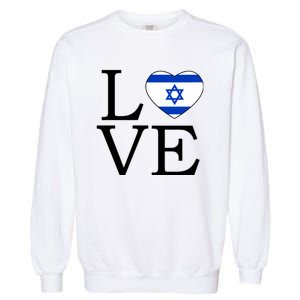 Israel Love Stand With Israel Garment-Dyed Sweatshirt