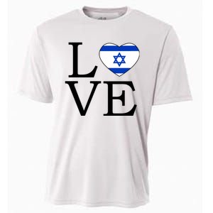 Israel Love Stand With Israel Cooling Performance Crew T-Shirt