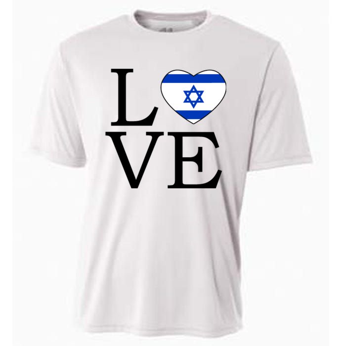 Israel Love Stand With Israel Cooling Performance Crew T-Shirt