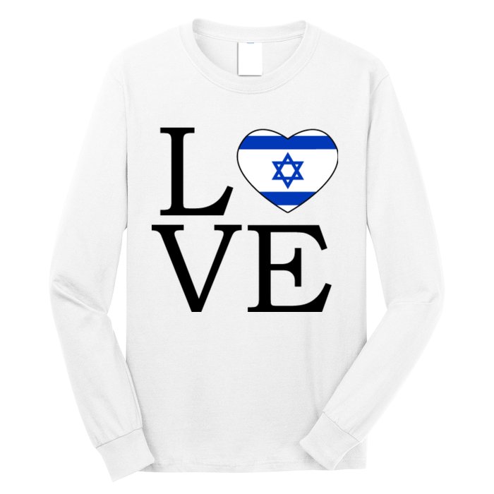 Israel Love Stand With Israel Long Sleeve Shirt