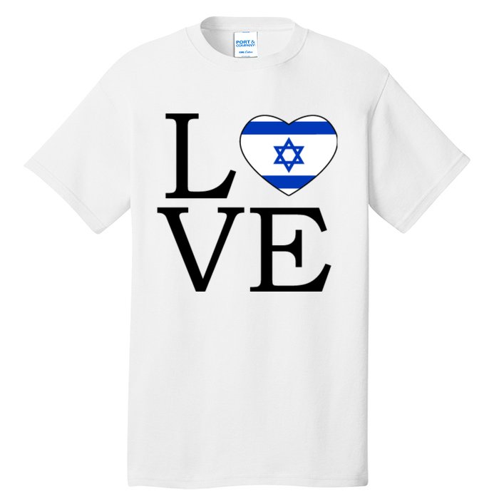 Israel Love Stand With Israel Tall T-Shirt