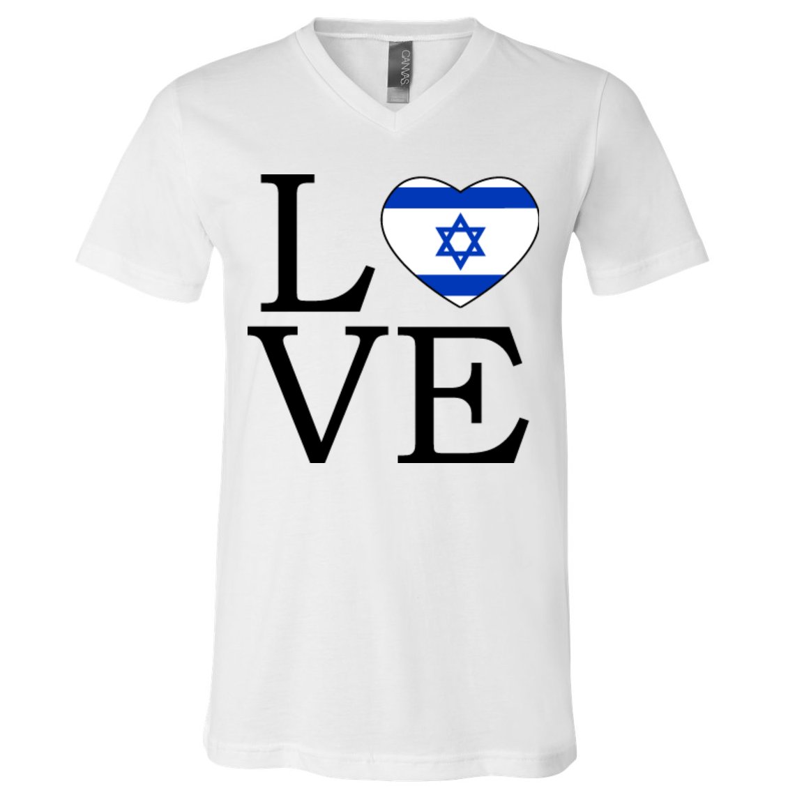Israel Love Stand With Israel V-Neck T-Shirt