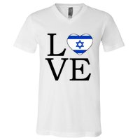 Israel Love Stand With Israel V-Neck T-Shirt