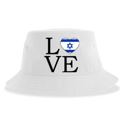 Israel Love Stand With Israel Sustainable Bucket Hat